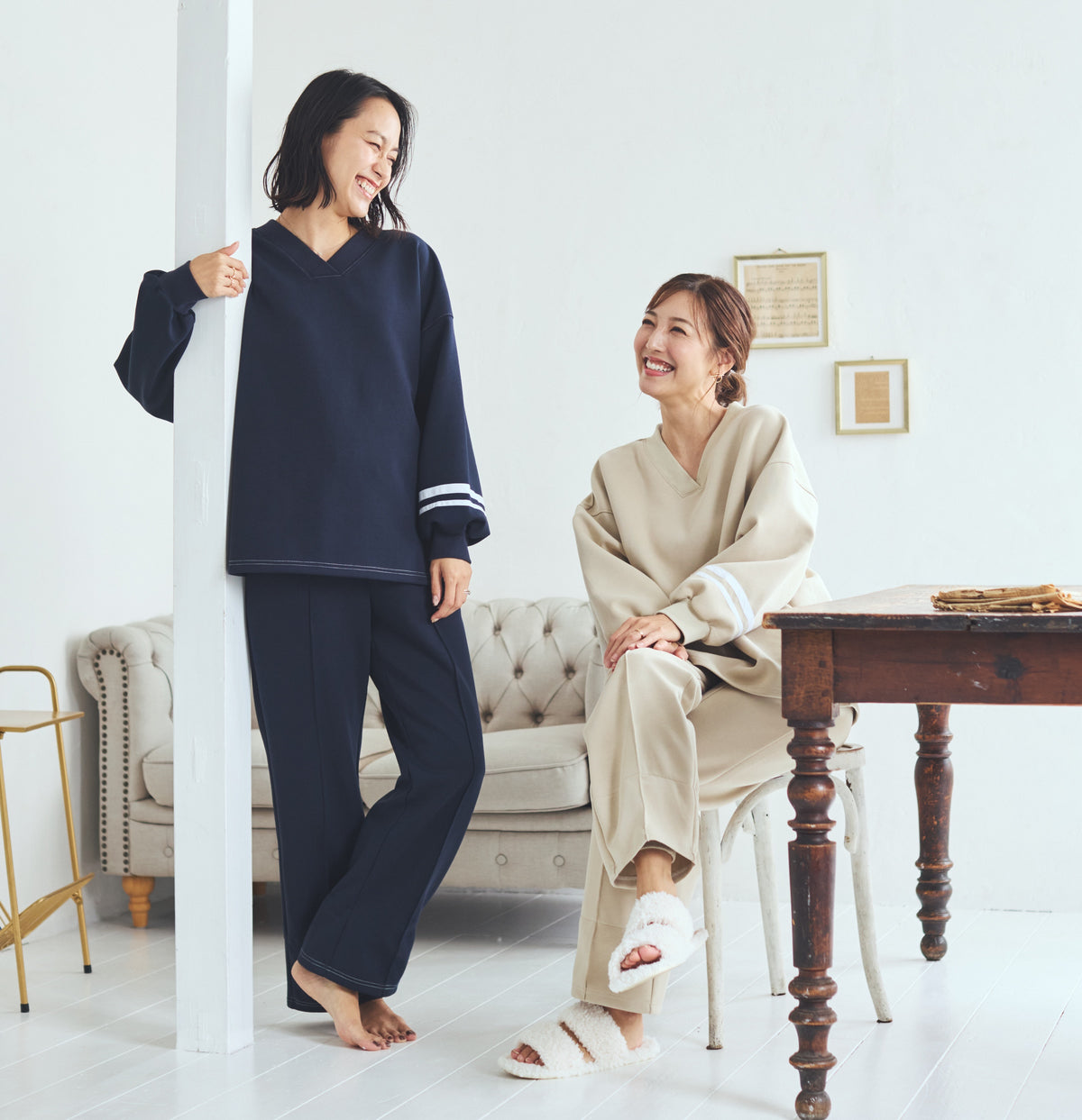 ◤とろみスウェット◢ "Tsukanai" レディース (上下セット)