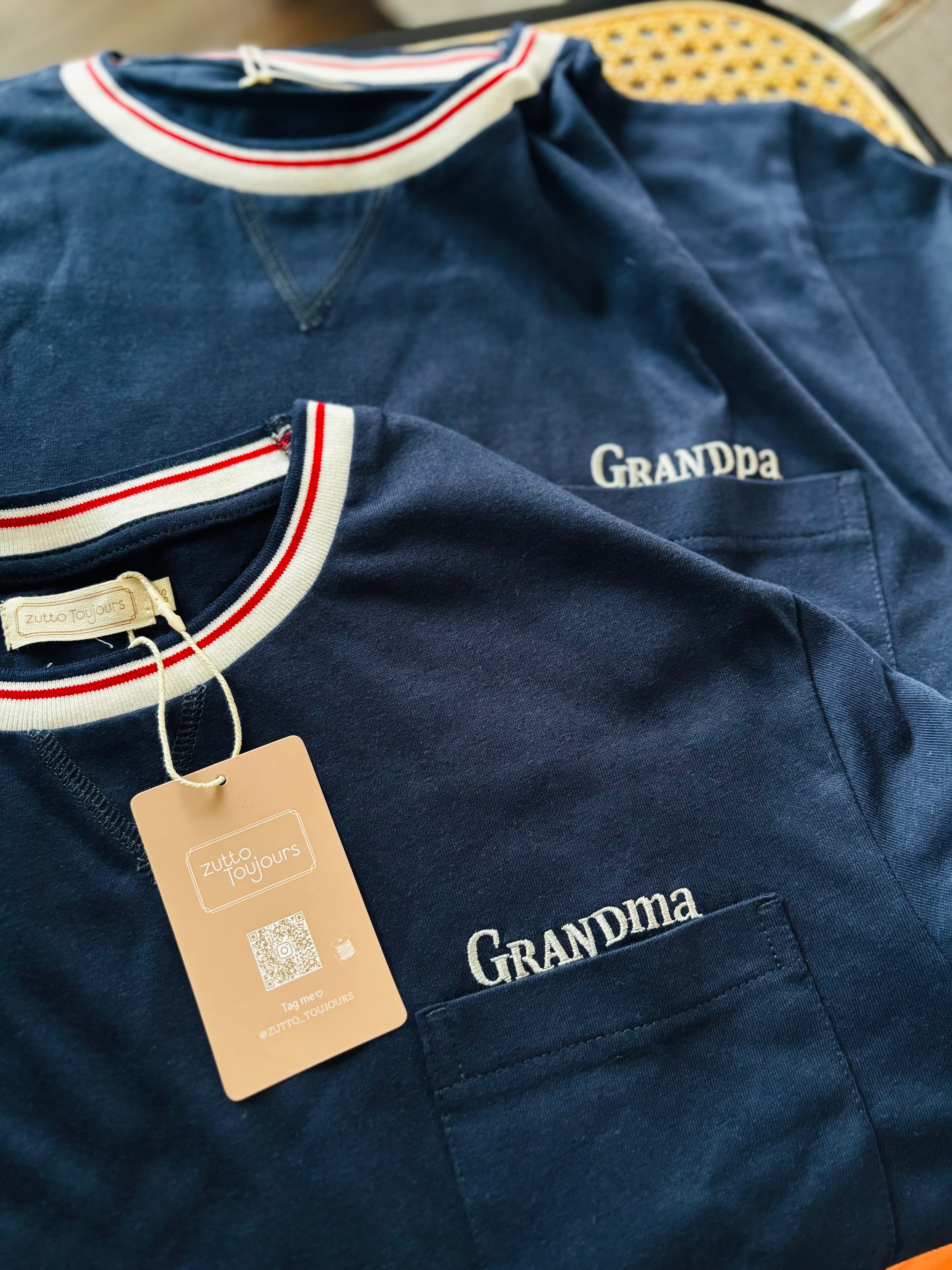 Trois(3) Family Embroidery T-shirts